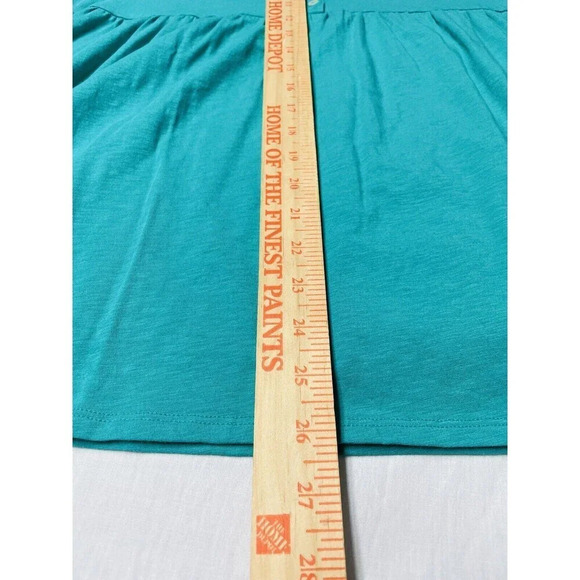 Soft Surroundings Pullover Peplum Shirt L Soft Stretch Bell Sleeve Boho Casual - Picture 7 of 8